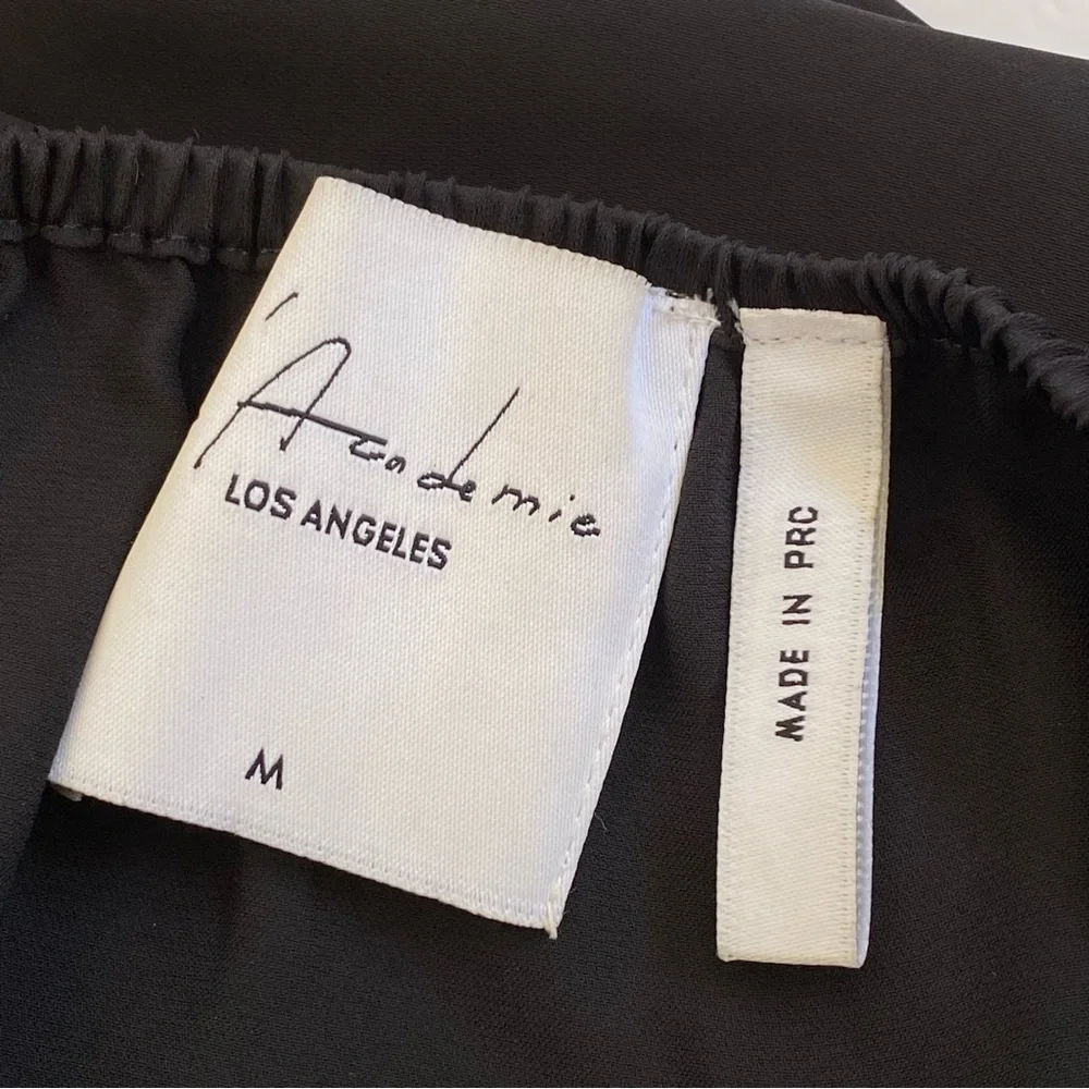 L’Academie black The Off Shoulder long bell sleeve Blouse top - Picture 6 of 8
